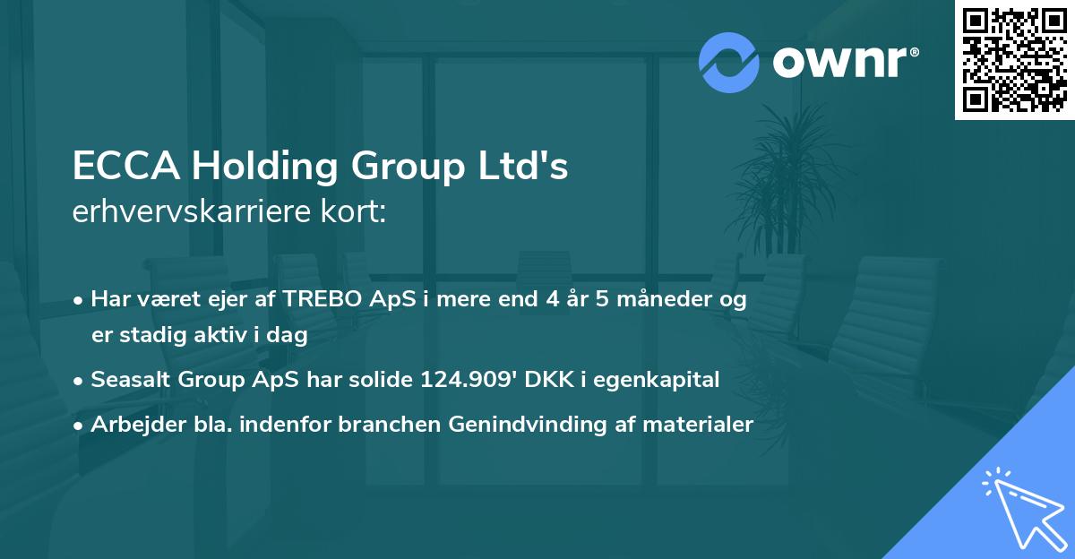ECCA Holding Group Ltd's erhvervskarriere kort