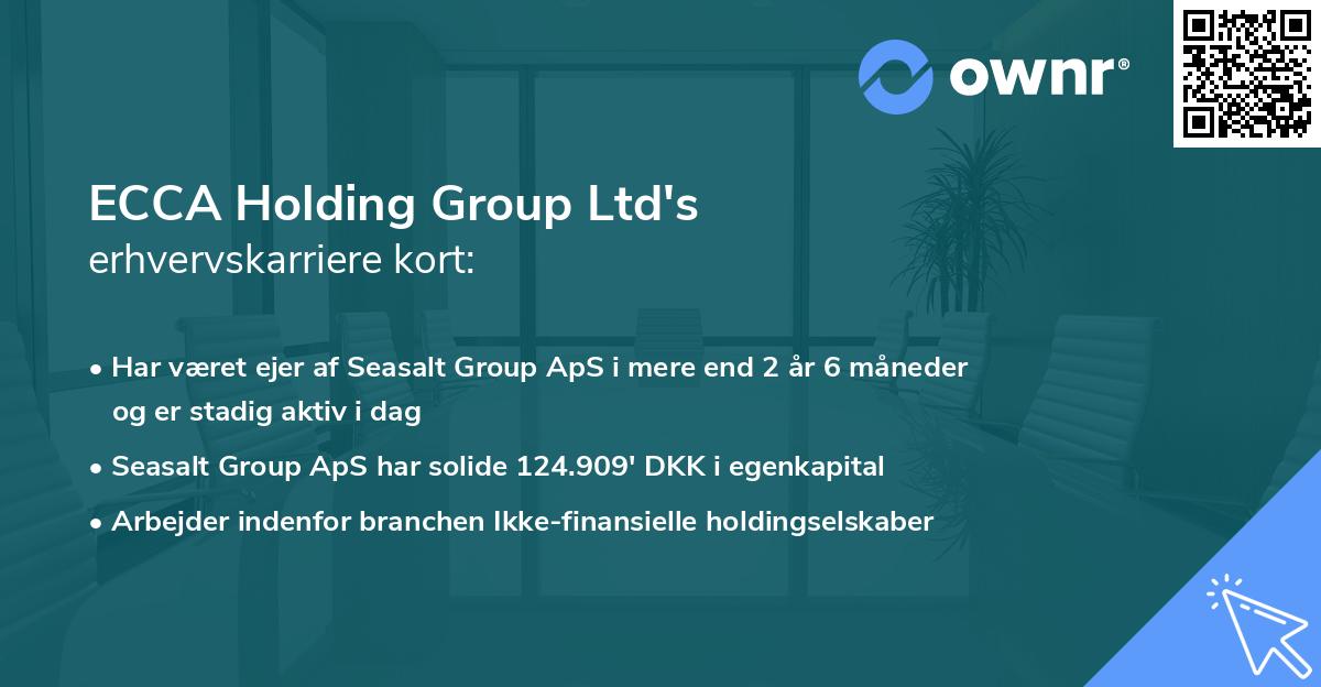 ECCA Holding Group Ltd's erhvervskarriere kort
