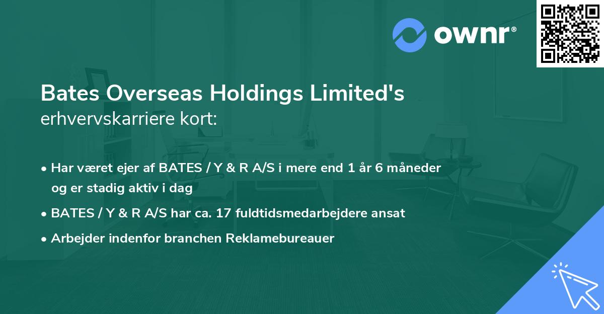 Bates Overseas Holdings Limited's erhvervskarriere kort
