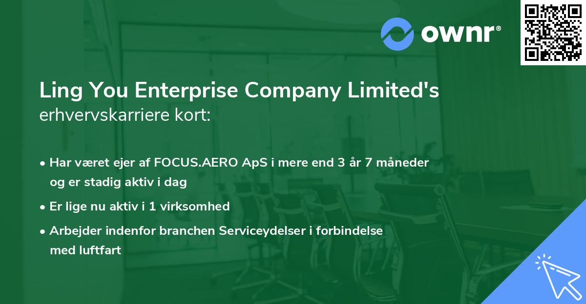 Ling You Enterprise Company Limited's erhvervskarriere kort
