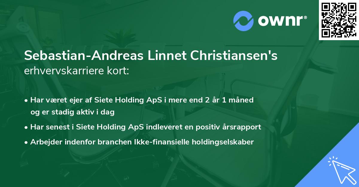 Sebastian-Andreas Linnet Christiansen's erhvervskarriere kort