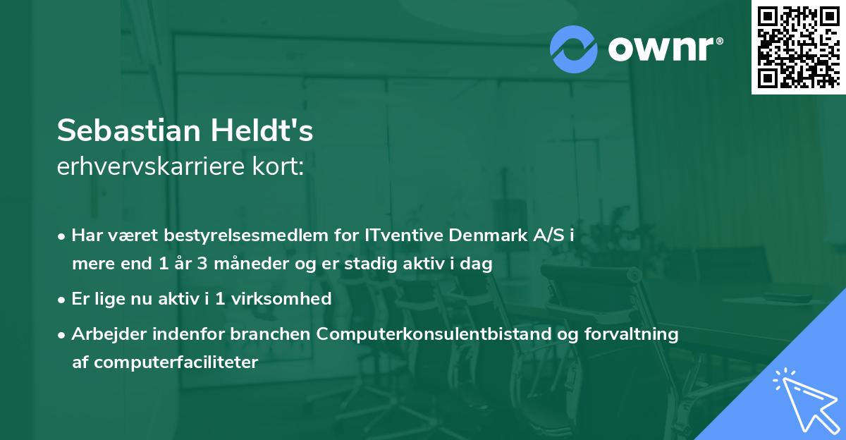 Sebastian Heldt's erhvervskarriere kort