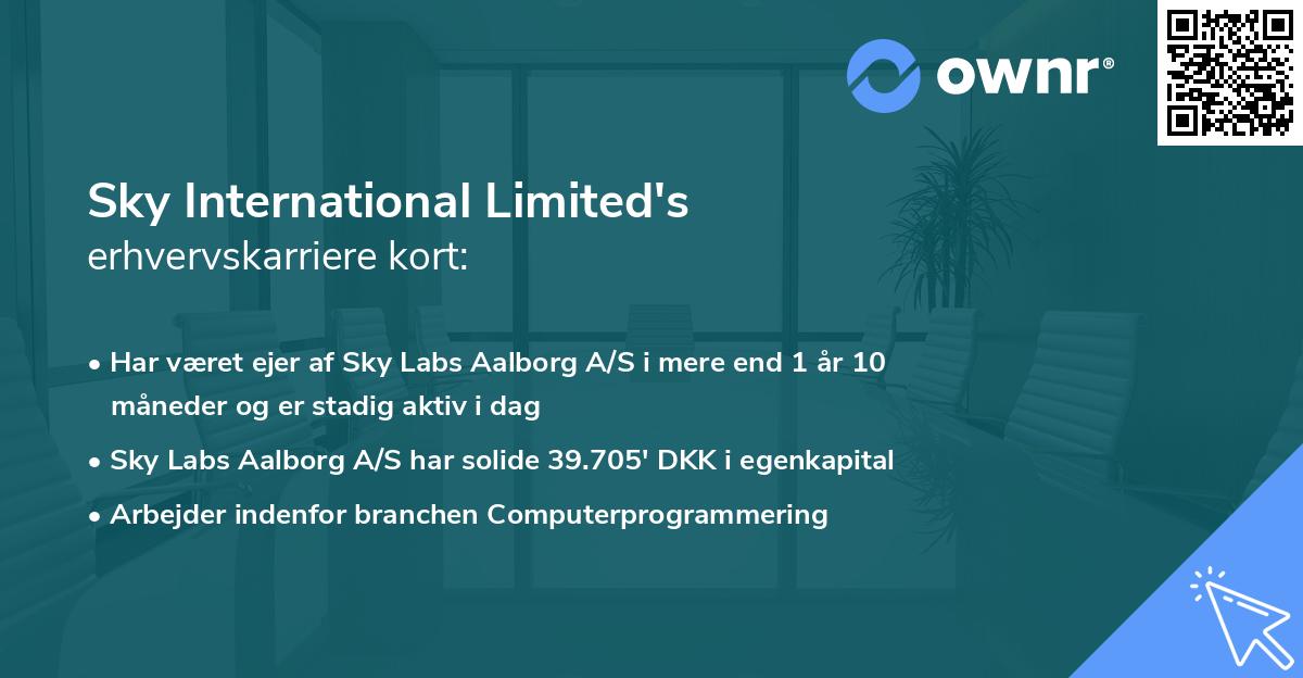 Sky International Limited's erhvervskarriere kort