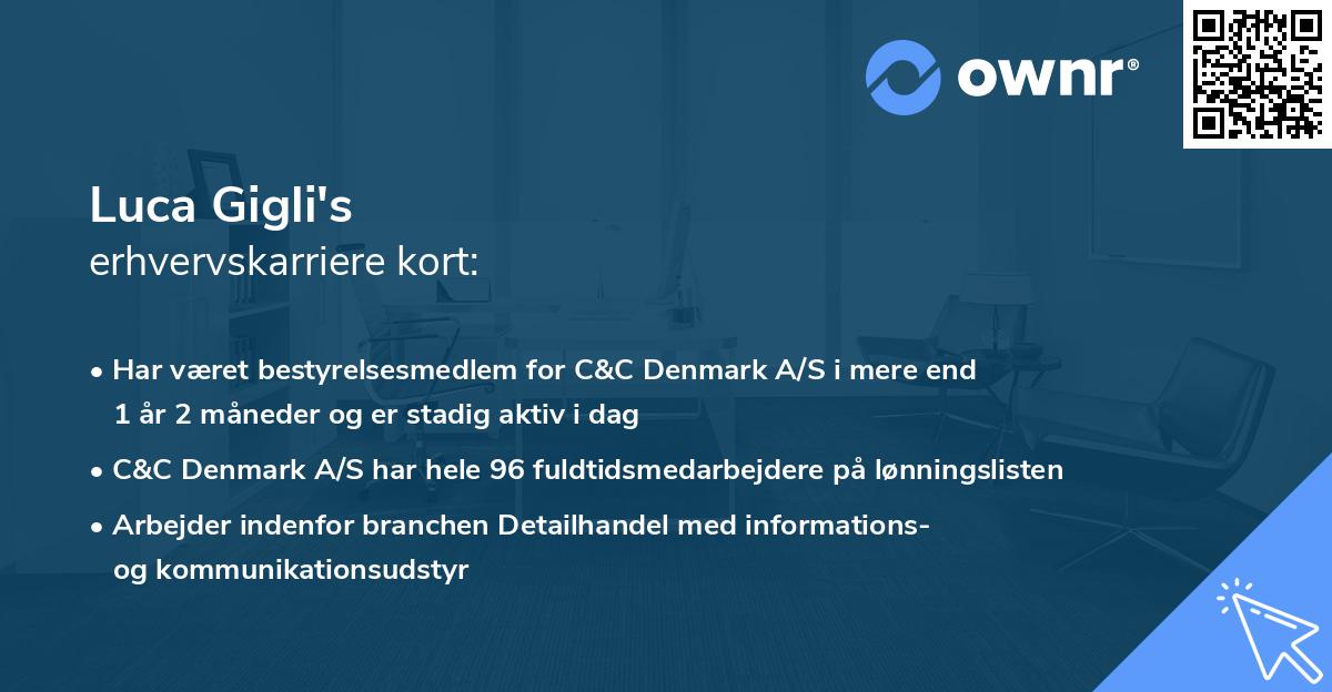 Luca Gigli's erhvervskarriere kort