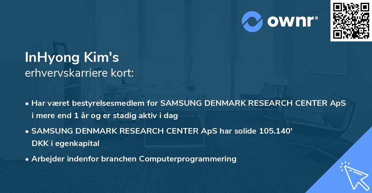 InHyong Kim's erhvervskarriere kort