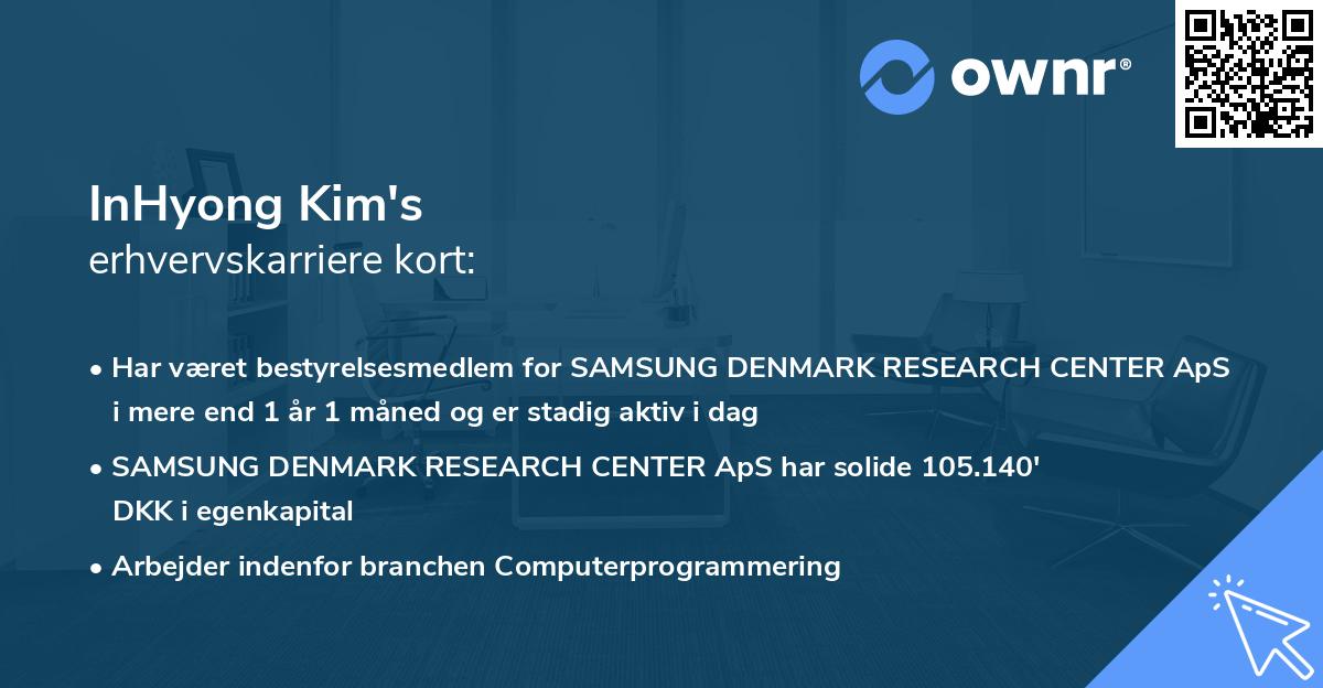 InHyong Kim's erhvervskarriere kort