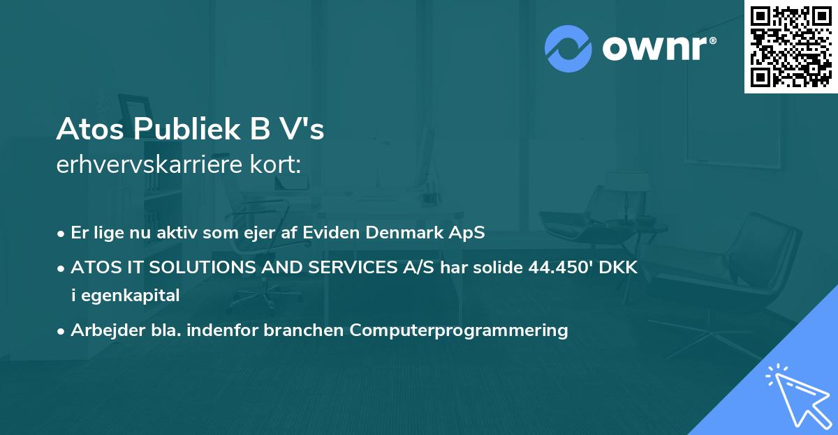 Atos Publiek B V's erhvervskarriere kort