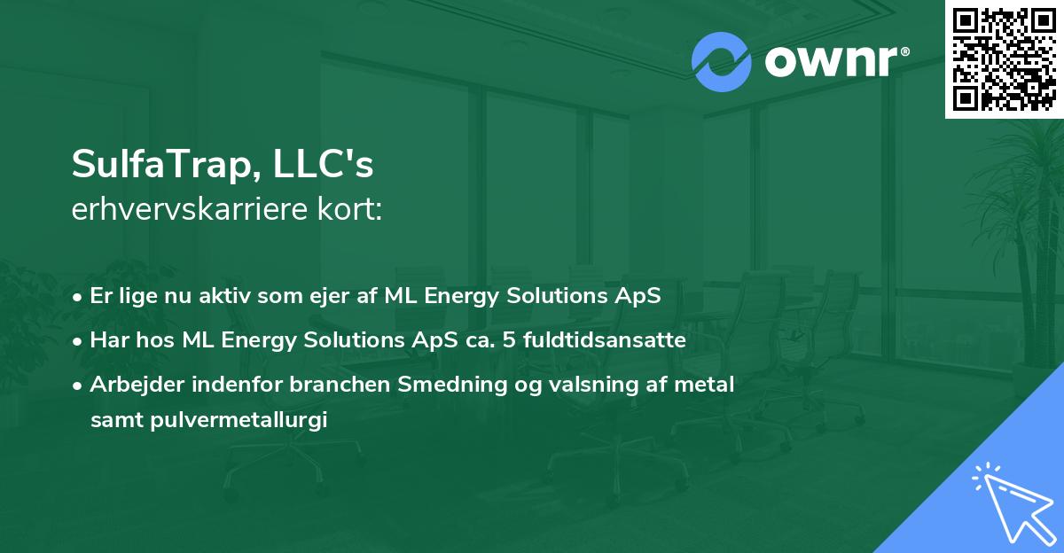 SulfaTrap, LLC's erhvervskarriere kort
