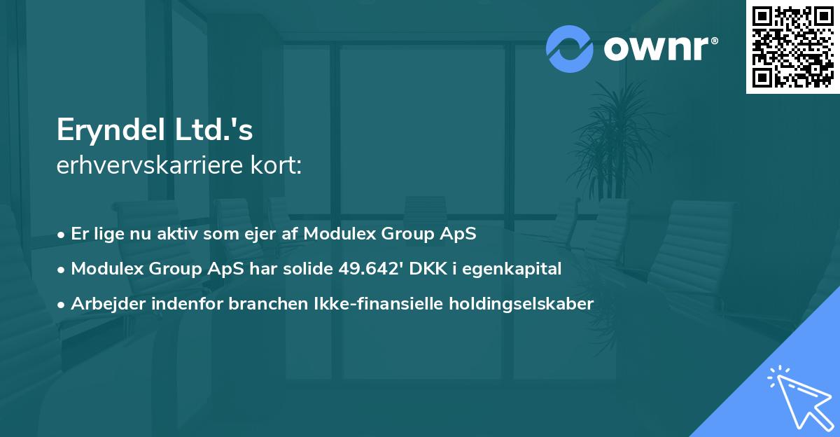 Eryndel Ltd.'s erhvervskarriere kort
