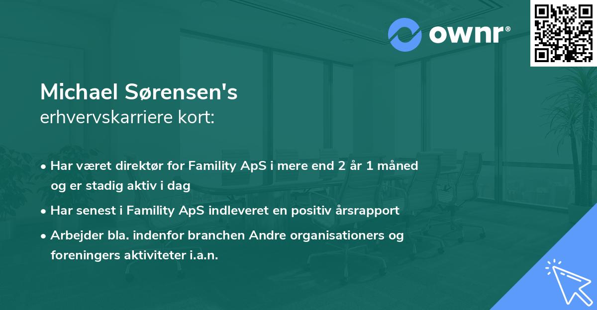 Michael Sørensen's erhvervskarriere kort