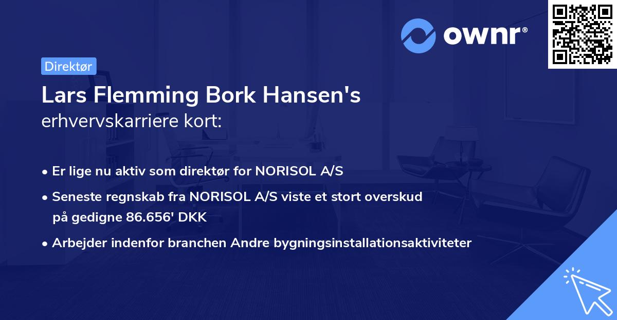 Lars Flemming Bork Hansen's erhvervskarriere kort