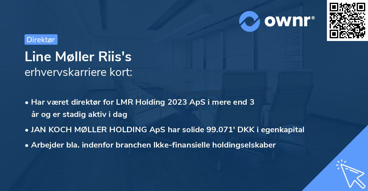 Line Møller Riis's erhvervskarriere kort