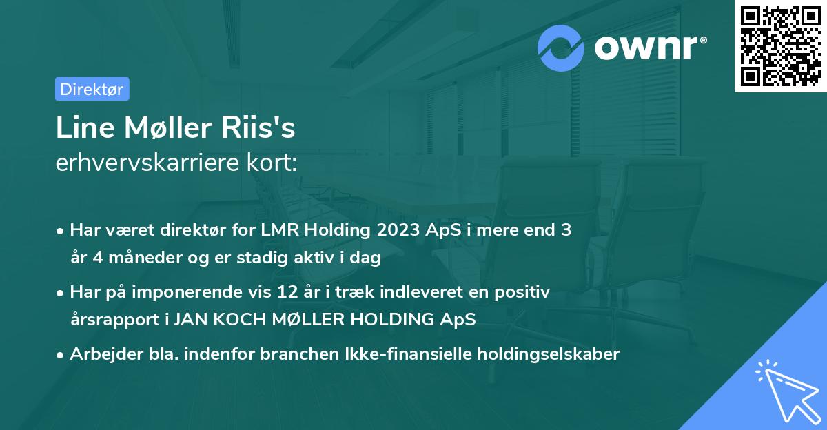 Line Møller Riis's erhvervskarriere kort