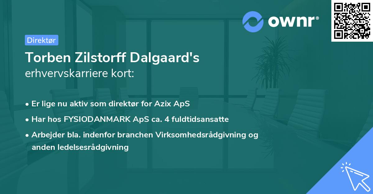 Torben Zilstorff Dalgaard's erhvervskarriere kort
