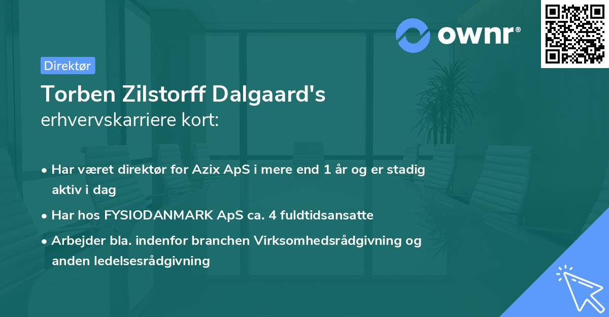 Torben Zilstorff Dalgaard's erhvervskarriere kort