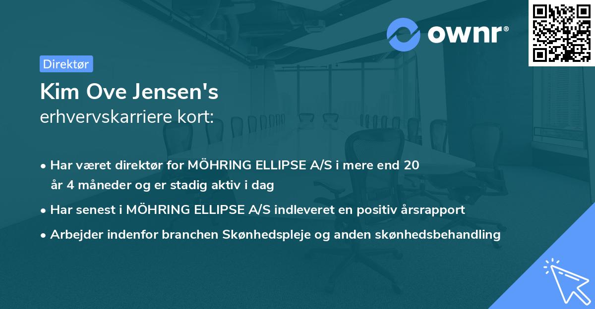 Kim Ove Jensen's erhvervskarriere kort