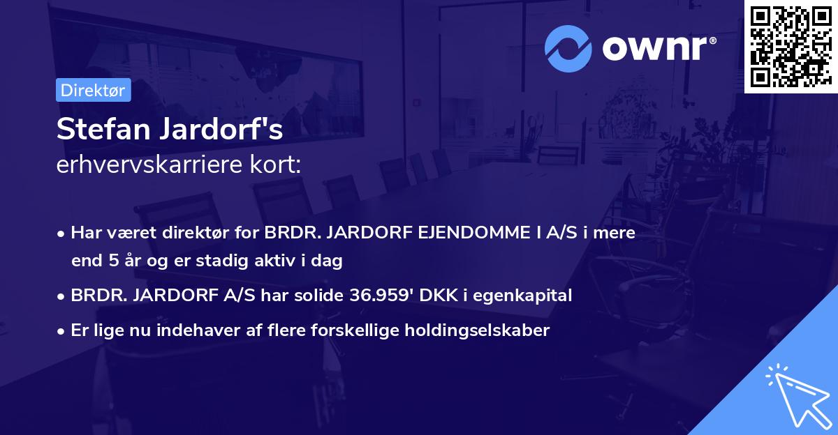 Stefan Jardorf's erhvervskarriere kort