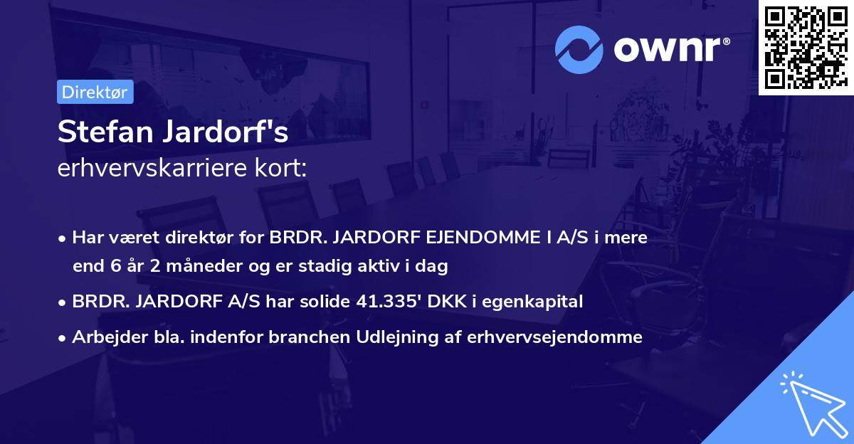 Stefan Jardorf's erhvervskarriere kort