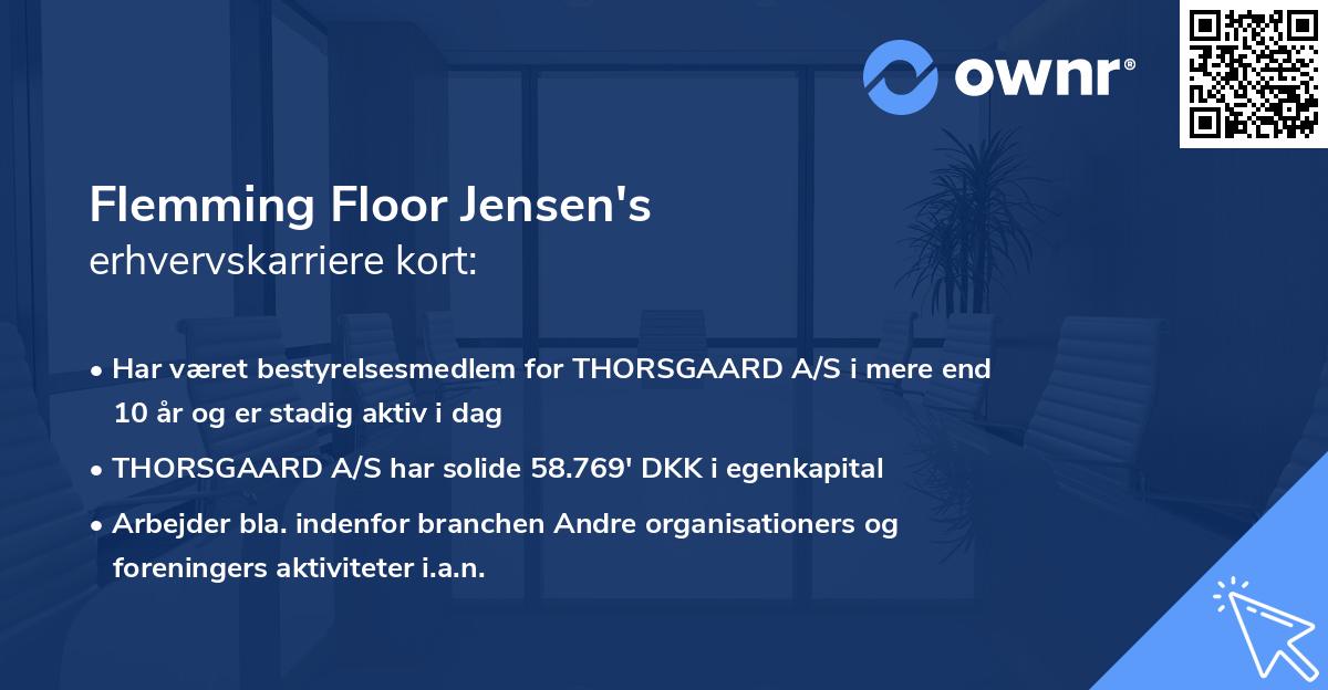 Flemming Floor Jensen's erhvervskarriere kort