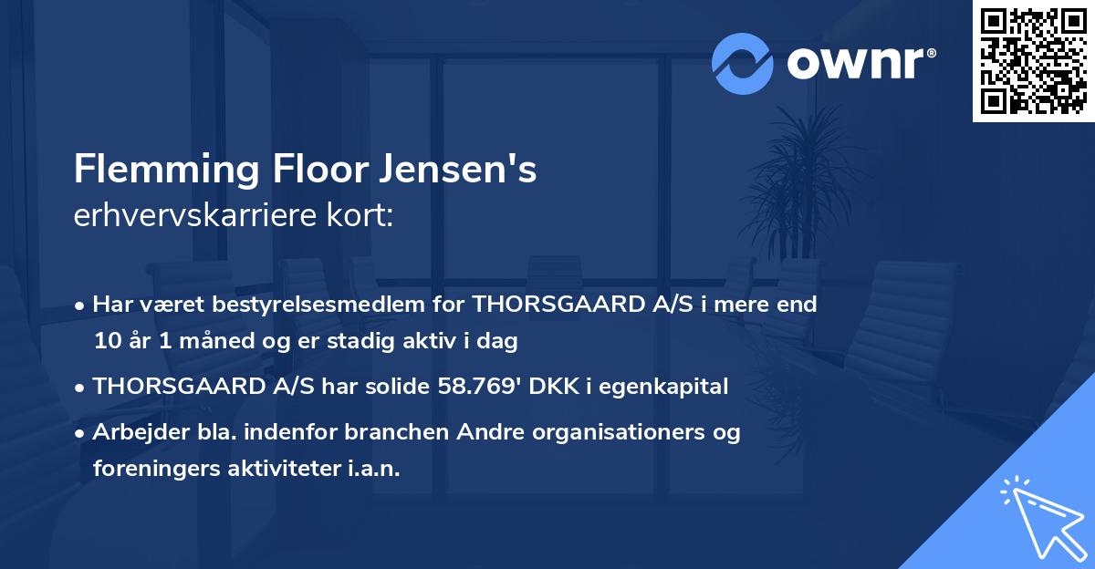 Flemming Floor Jensen's erhvervskarriere kort