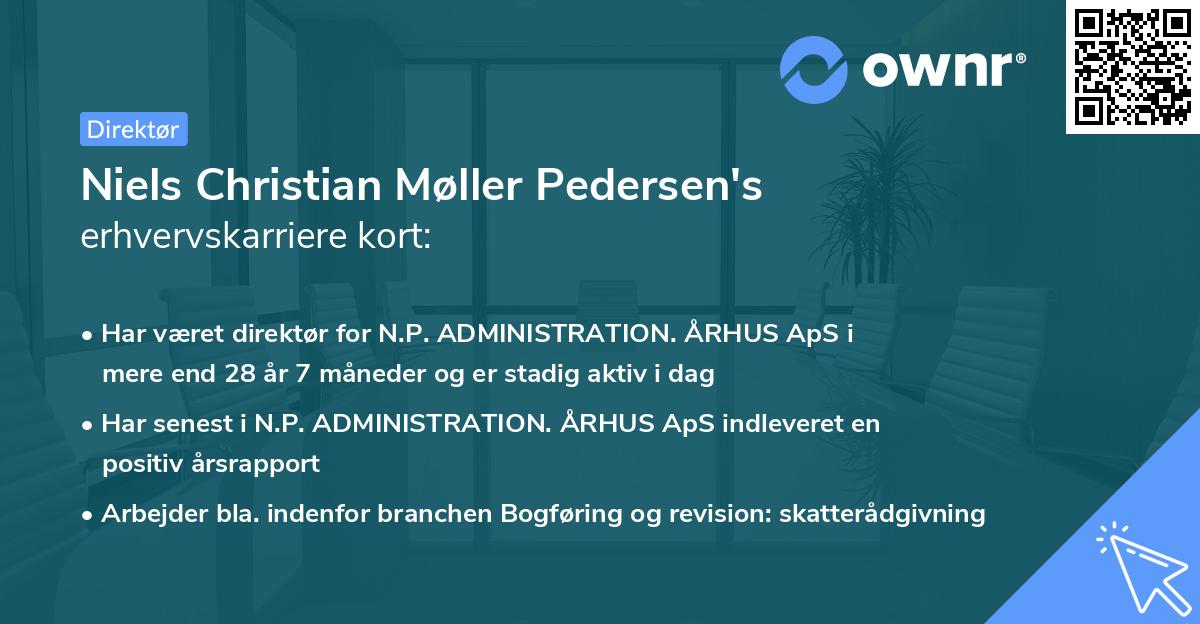 Niels Christian Møller Pedersen's erhvervskarriere kort