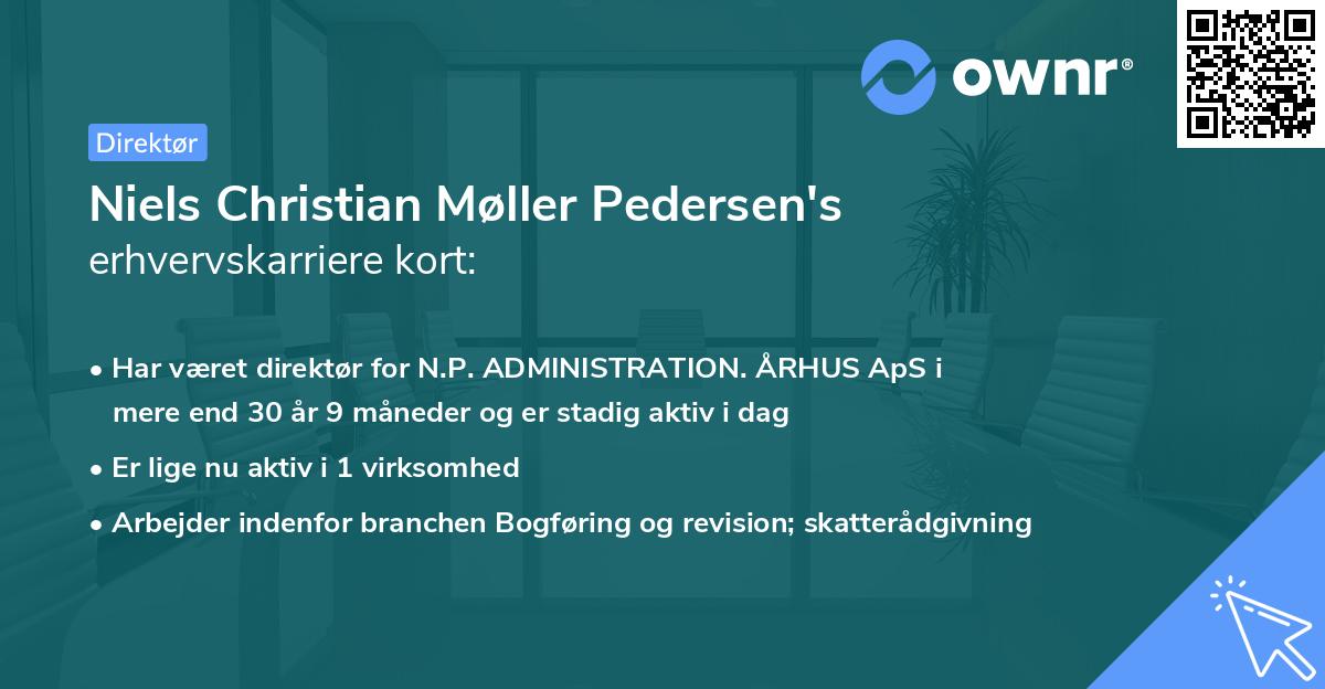 Niels Christian Møller Pedersen's erhvervskarriere kort