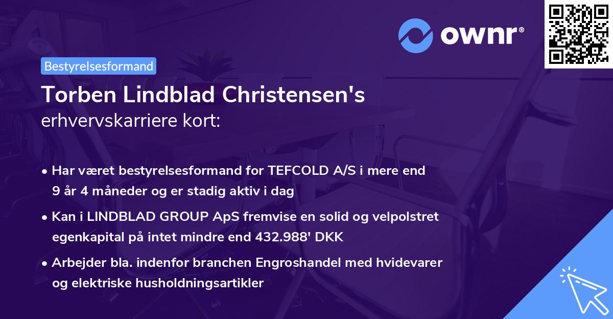 Torben Lindblad Christensen's erhvervskarriere kort