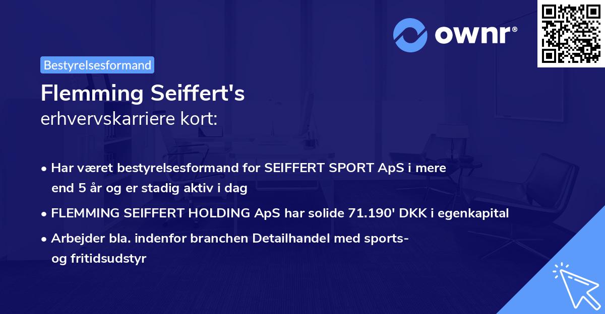 Flemming Seiffert's erhvervskarriere kort