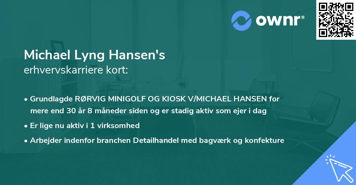 Michael Lyng Hansen's erhvervskarriere kort