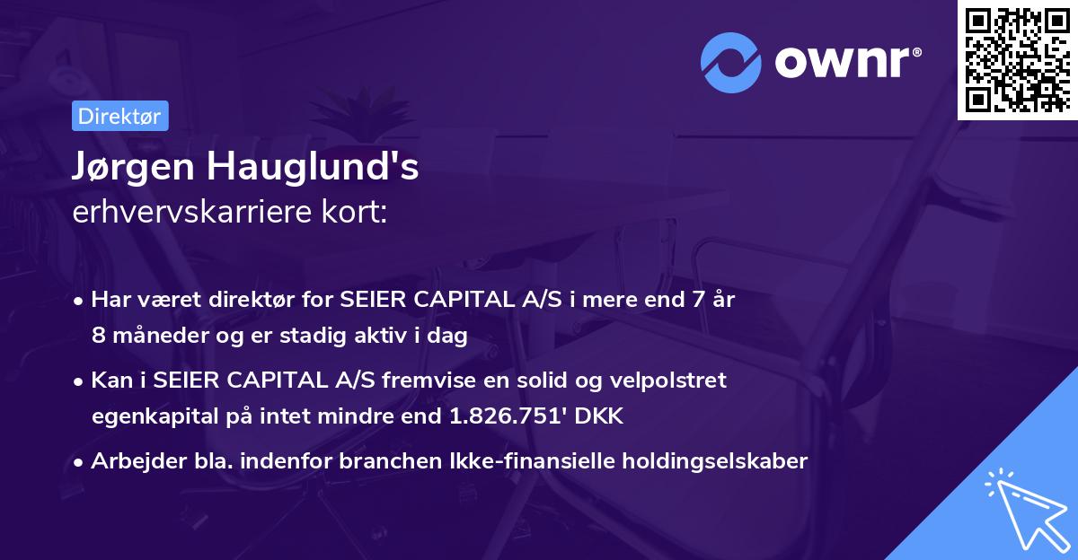Jørgen Hauglund's erhvervskarriere kort