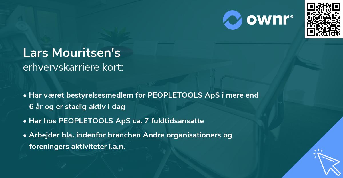 Lars Mouritsen's erhvervskarriere kort