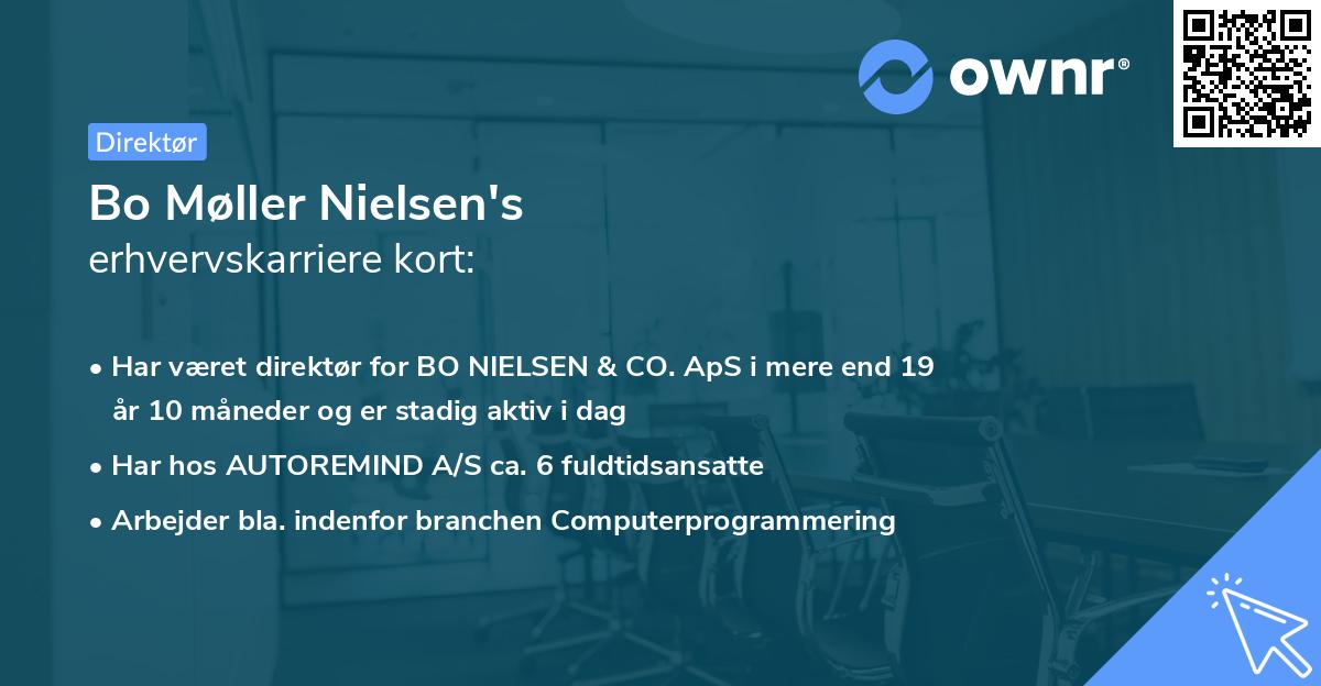 Bo Møller Nielsen's erhvervskarriere kort