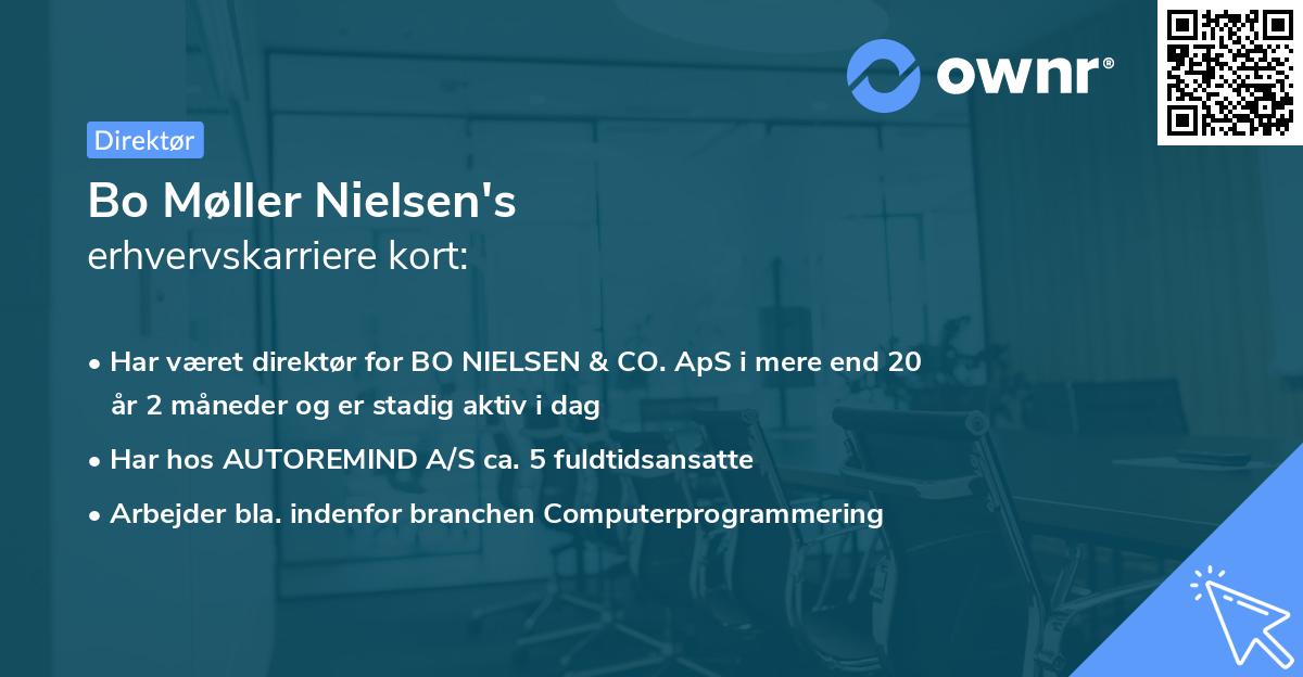 Bo Møller Nielsen's erhvervskarriere kort