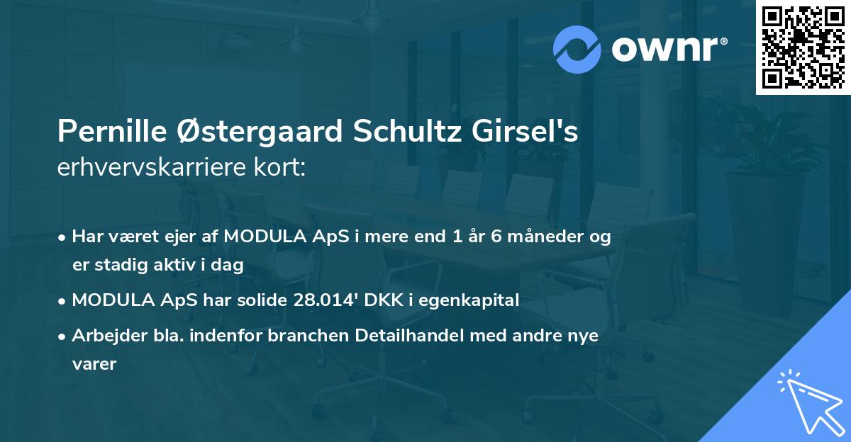 Pernille Østergaard Schultz Girsel's erhvervskarriere kort