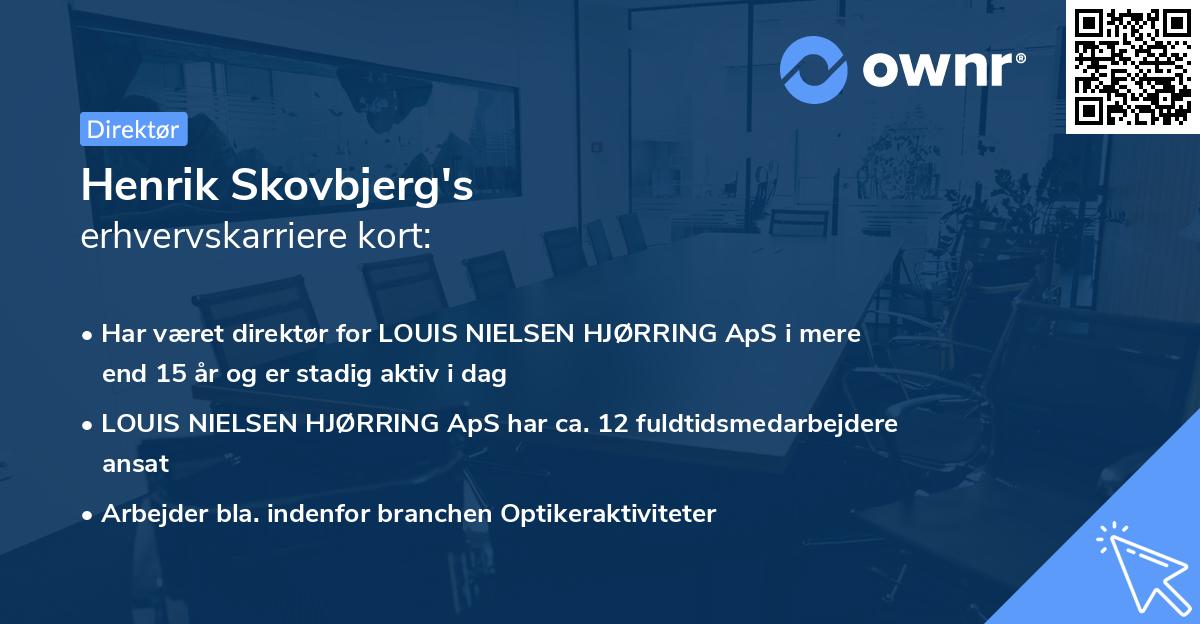 Henrik Skovbjerg's erhvervskarriere kort