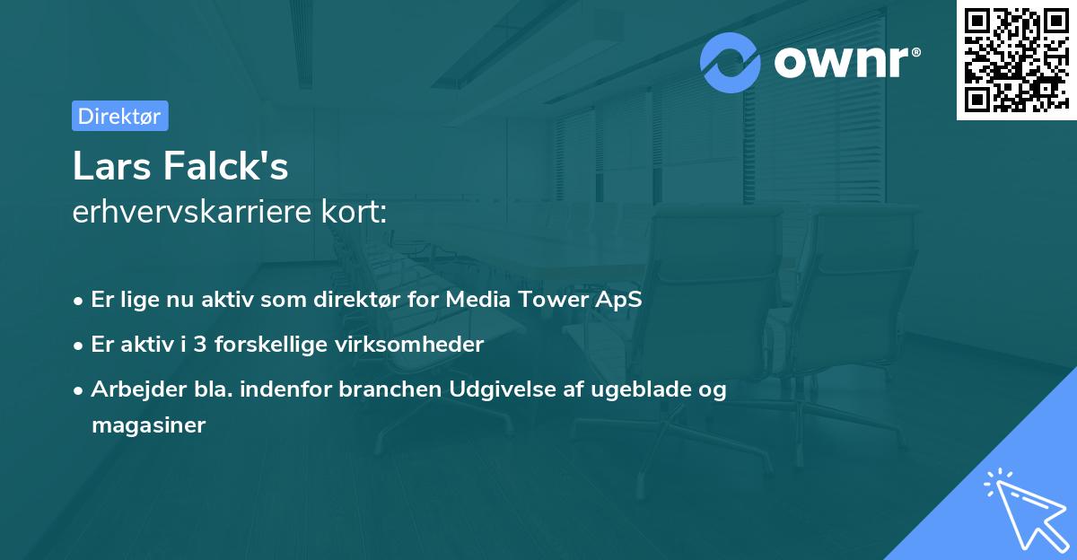 Lars Falck's erhvervskarriere kort