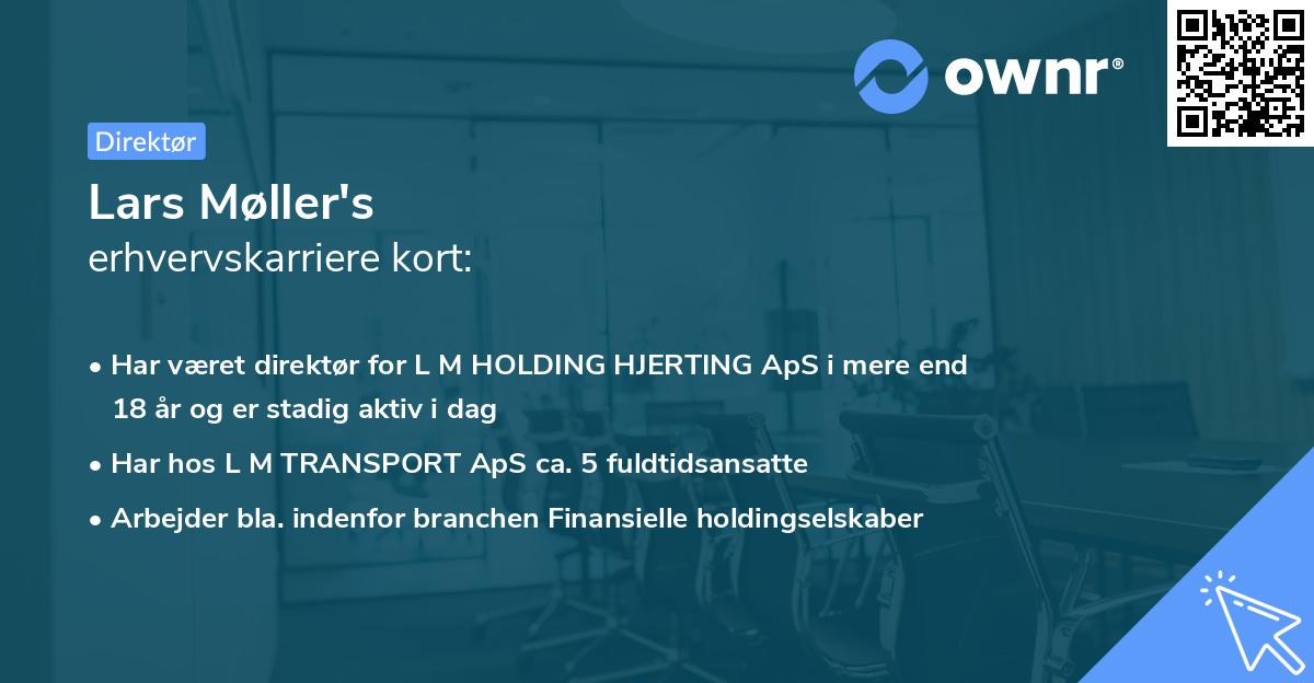 Lars Møller's erhvervskarriere kort