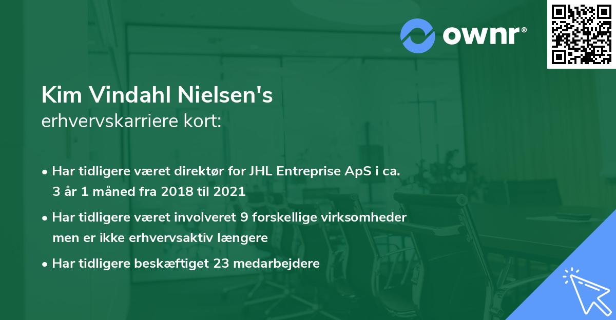 Kim Vindahl Nielsen's erhvervskarriere kort