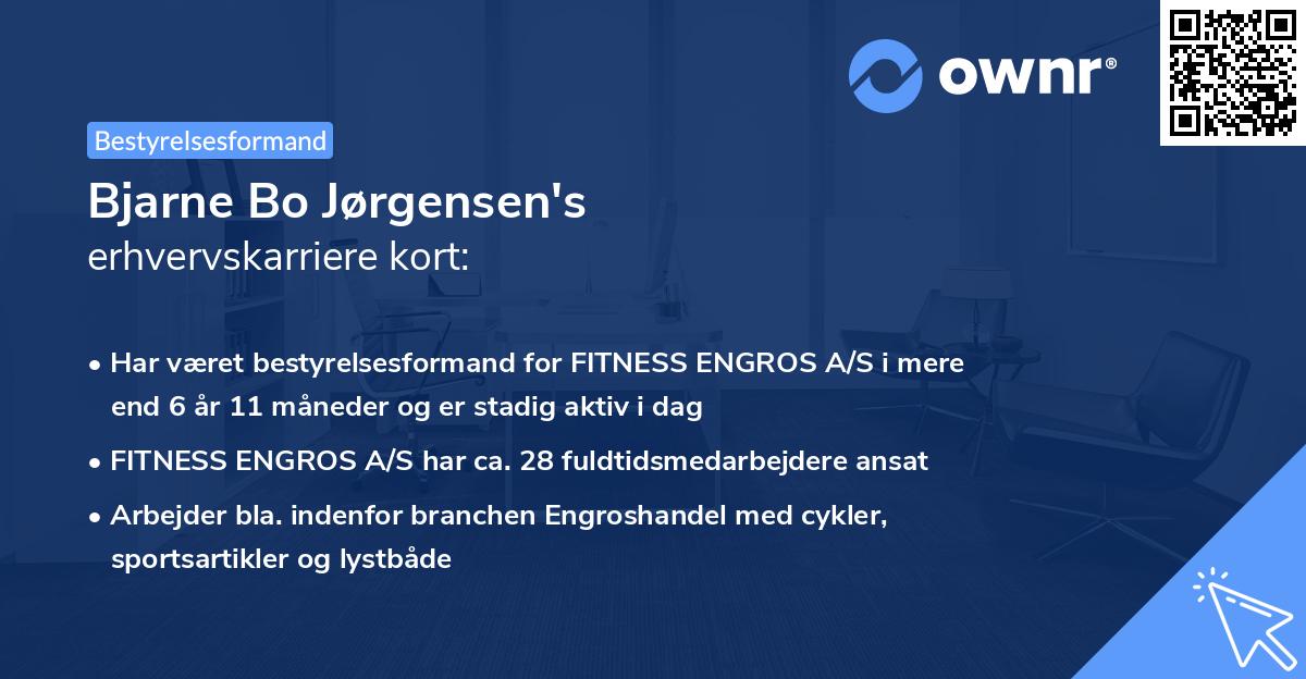 Bjarne Bo Jørgensen's erhvervskarriere kort