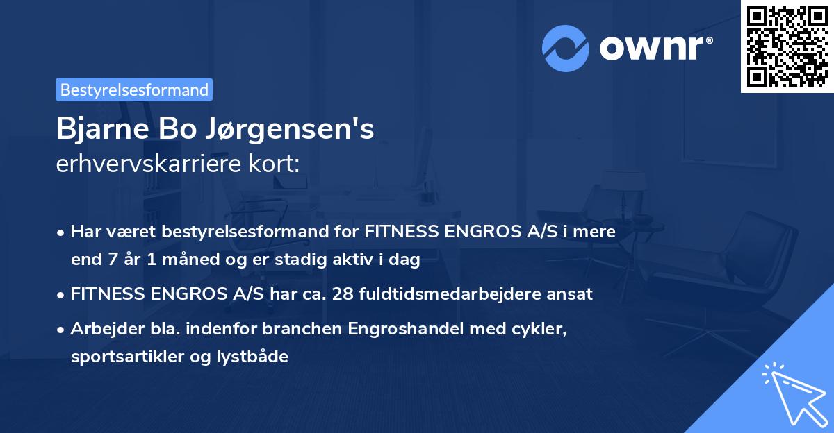Bjarne Bo Jørgensen's erhvervskarriere kort