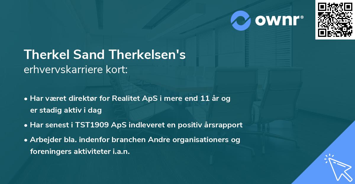 Therkel Sand Therkelsen's erhvervskarriere kort