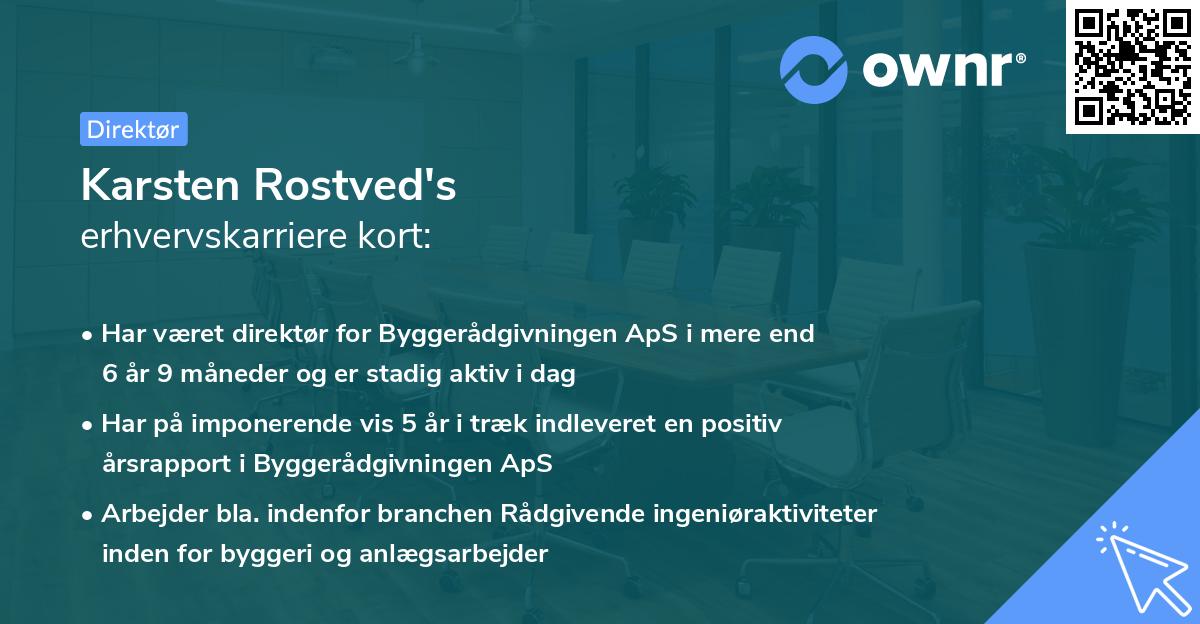 Karsten Rostved's erhvervskarriere kort
