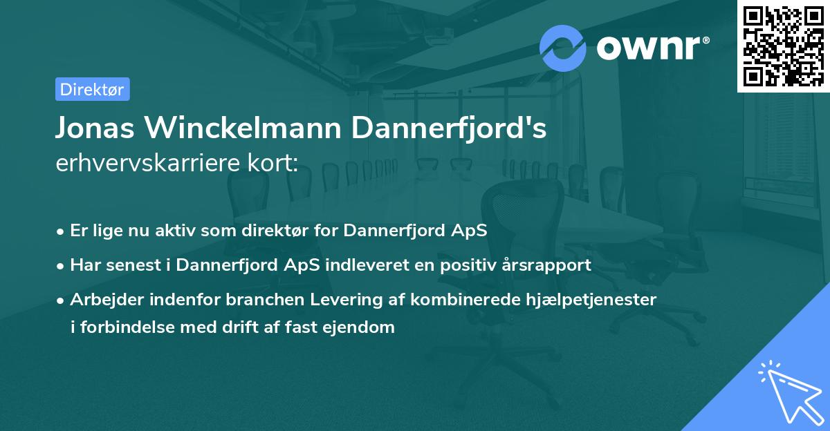 Jonas Winckelmann Dannerfjord's erhvervskarriere kort