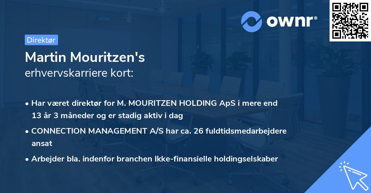 Martin Mouritzen's erhvervskarriere kort