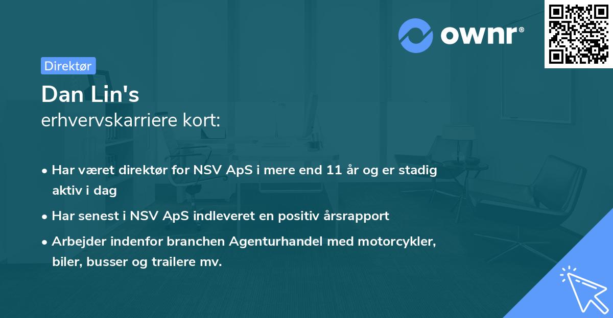 Dan Lin's erhvervskarriere kort