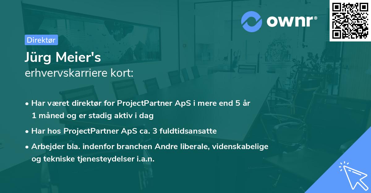 Jürg Meier's erhvervskarriere kort