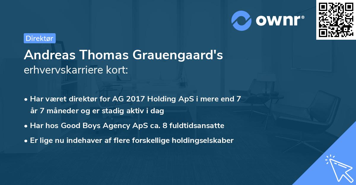 Andreas Thomas Grauengaard's erhvervskarriere kort