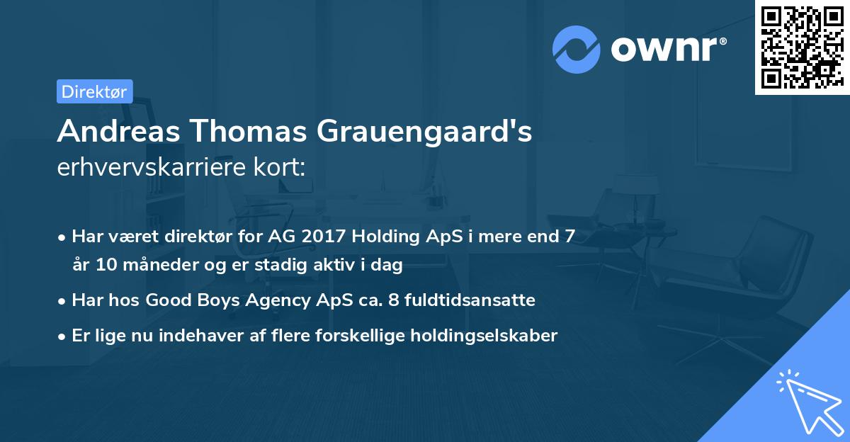 Andreas Thomas Grauengaard's erhvervskarriere kort