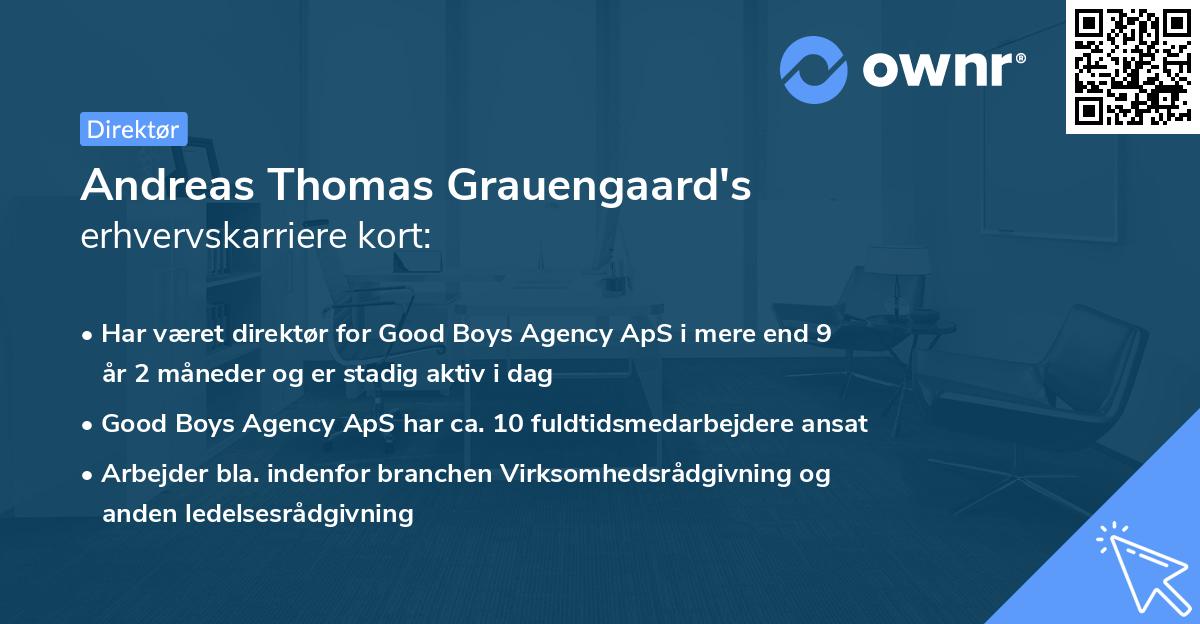 Andreas Thomas Grauengaard's erhvervskarriere kort