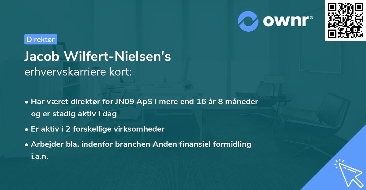 Jacob Wilfert-Nielsen's erhvervskarriere kort